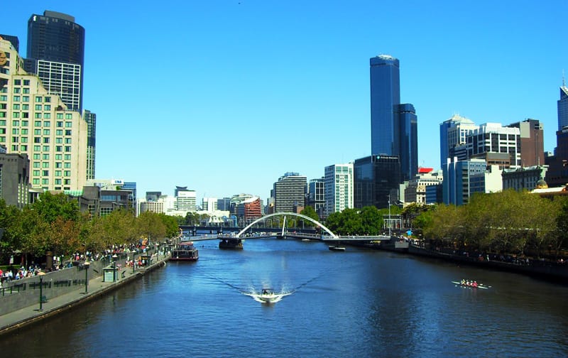 Rio Yarra em Melbourne