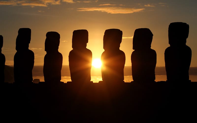 Moai na Ilha de Páscoa